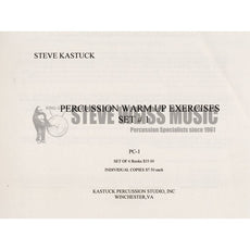 Kastuck-Percussion Warm Up Exercises (set of 6 copies)