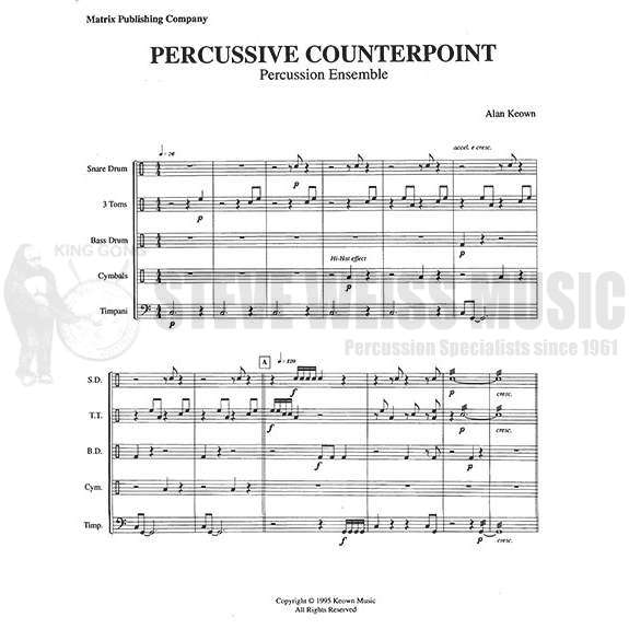 Keown-Percussive Counterpoint (SP)-2T/P