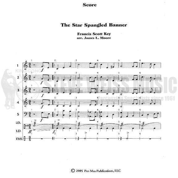 Key/Moore-The Star Spangled Banner (SP-8)-5 Keyboards/P