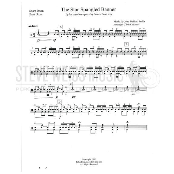 Key-Star Spangled Banner arranged Colaneri (SP)-B/V/X/M/BM/3T /P