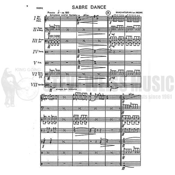 Khachaturian-Sabre Dance  arr. Moore (SP)-P/DS/X/T/M