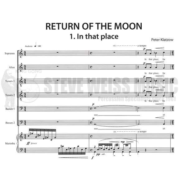 Klatzow-Return of the Moon (SP)-M/SATTBB voices (OS marimba part)