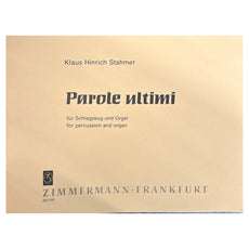 Klaus Hinrich Stahmer Parole Ultimi music cover page