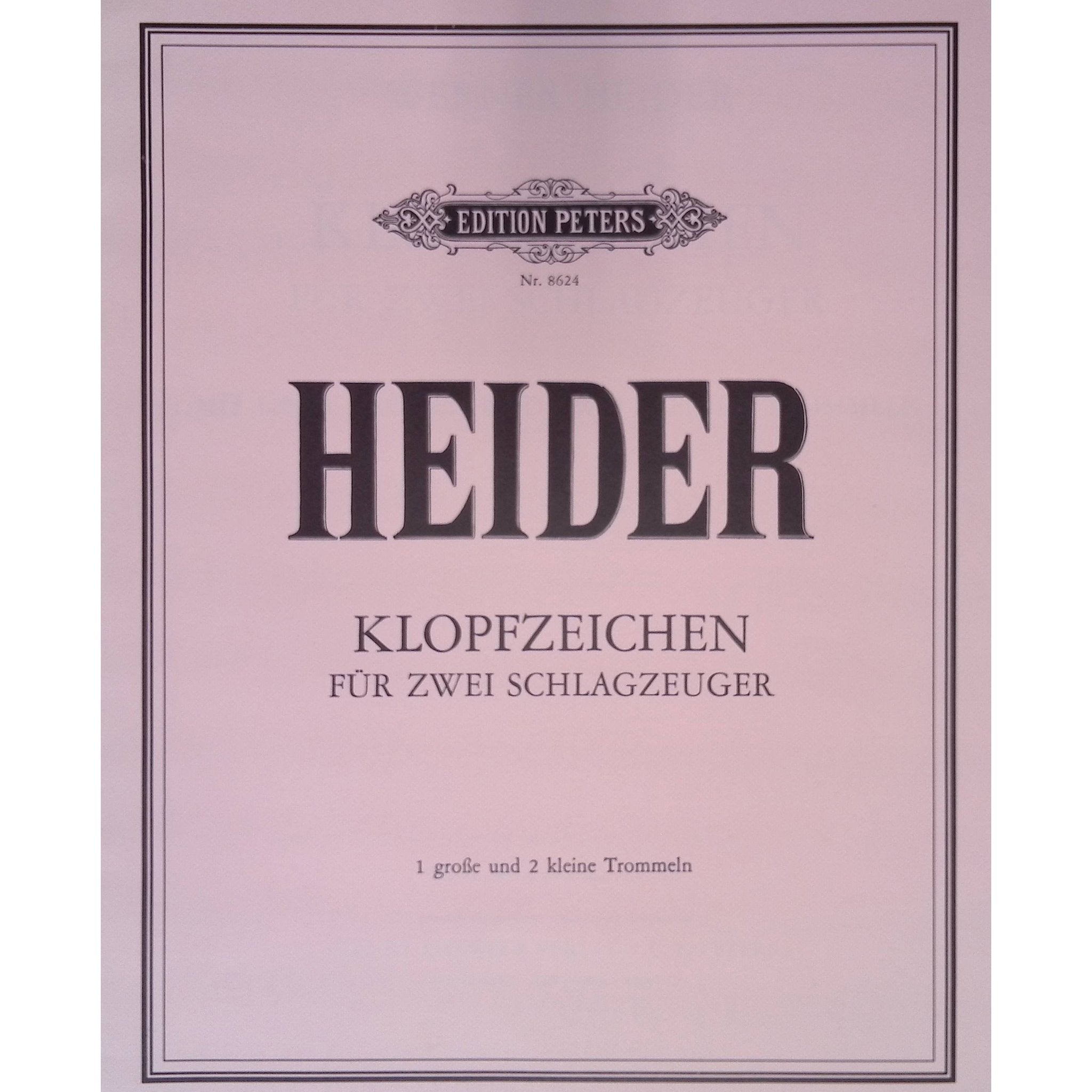 Klopfzeichen Knock Sign by Werner Heider