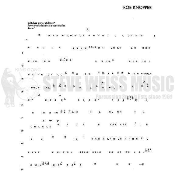 Knopper-Delecluse Starter Stickings (complete set of 12 etudes)