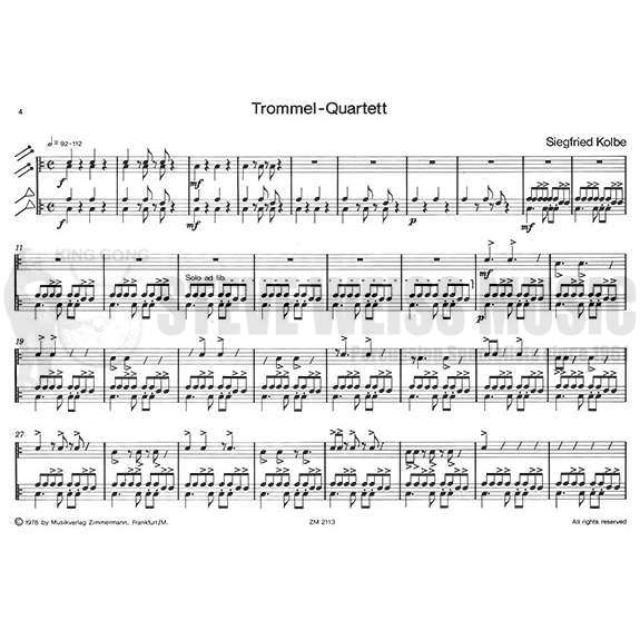 Kolbe-Drum Quartet-P