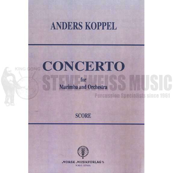 Koppel-Concerto for Marimba (Full score)-M/orch.