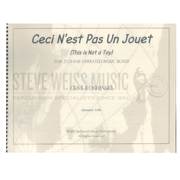 Koshinski-Ceci N'est Pas Un Jouet (S)-2 music boxes