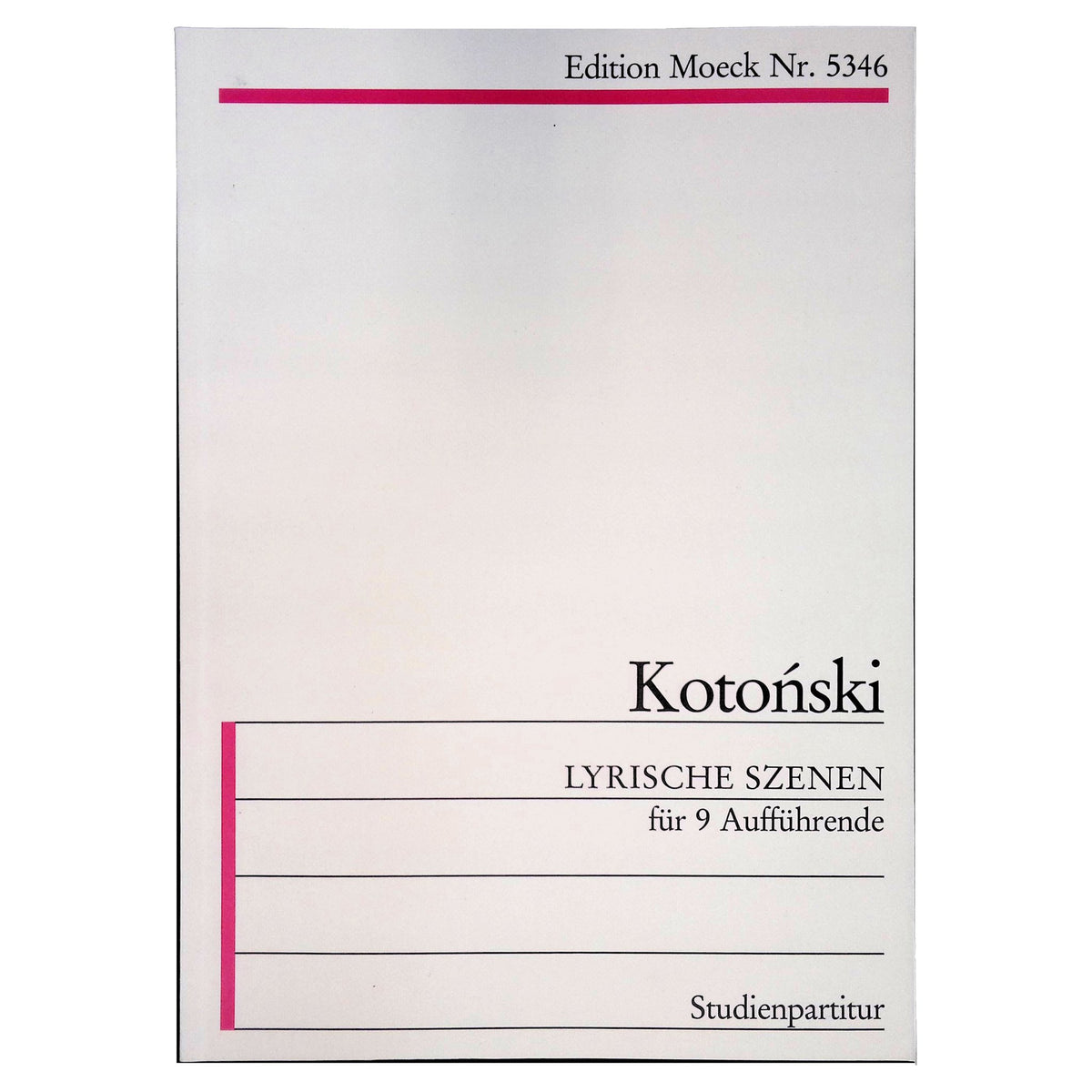 Kotonski Lyrische Szenen cover