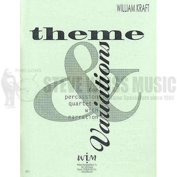 Kraft-Theme and Variations for Percussion Quartet -P/X/B/C/4T/Cr