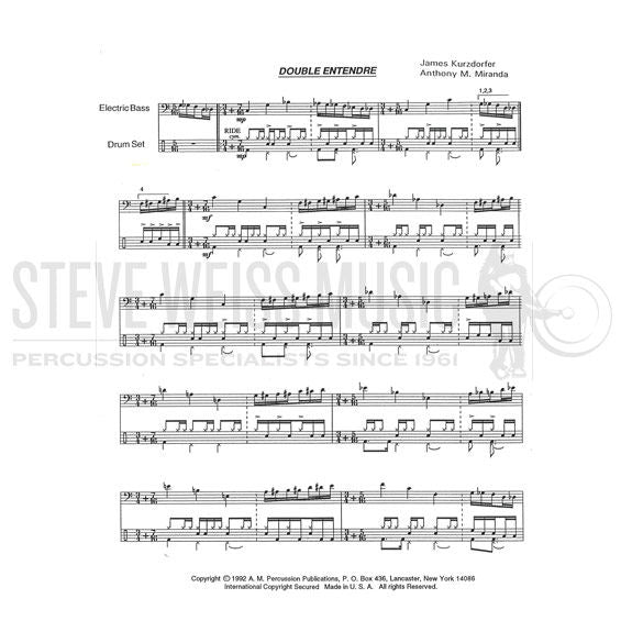 Kurzdorfer-Three Solos for Bass Guitar and Drum Set-DS/BGT