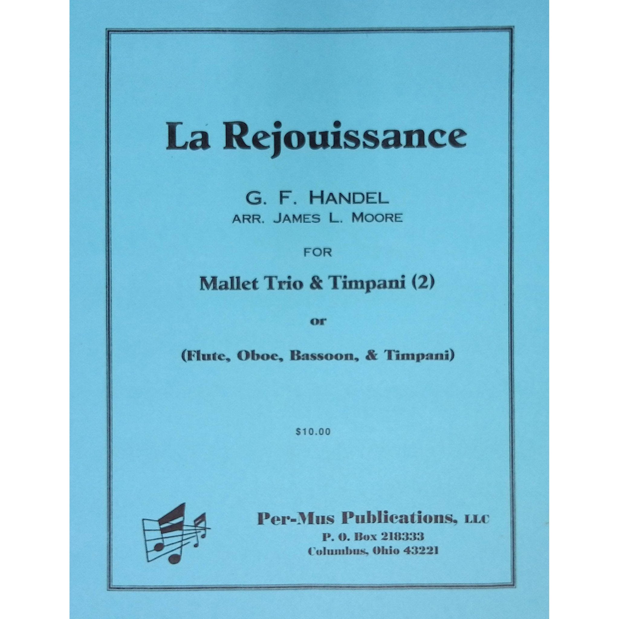 La Rejouissance by George Frideric Handel arranged by James Moore
