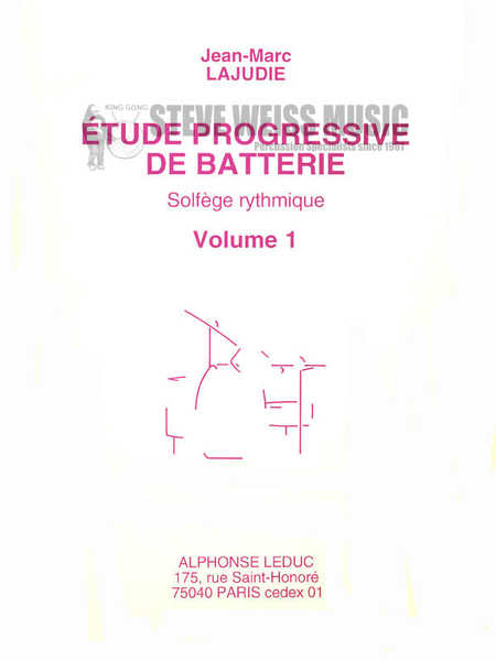 Lajudie-Etude Progressive de Batterie Solfege Rhythmique vol. 1