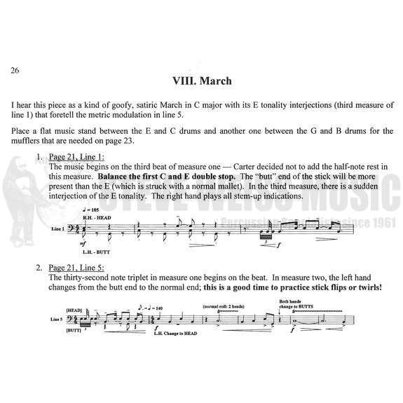 Lang/Dowd/Cirone-Percussion Master Class on Works by Carter, Milhaud and Stravinsky