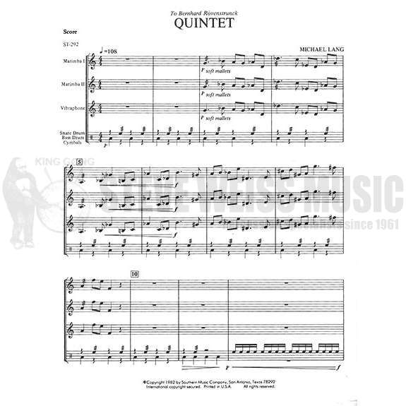 Lang, M.-Quintet-P/2M/V