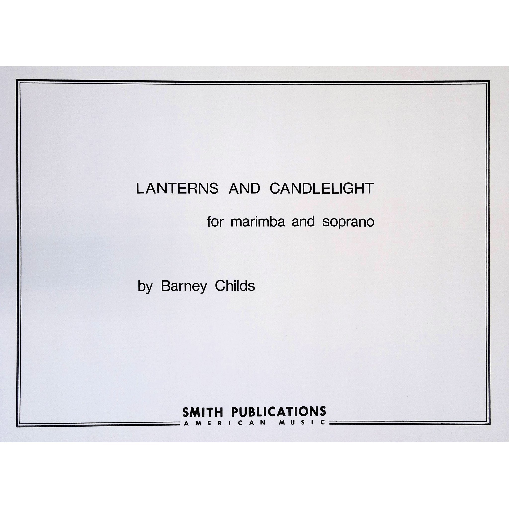 Lanterns and Candlelight by Barney Childs