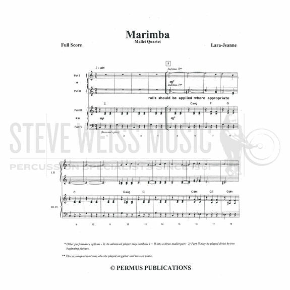 Lara-Marimba(P) arr. Jeanne-4M