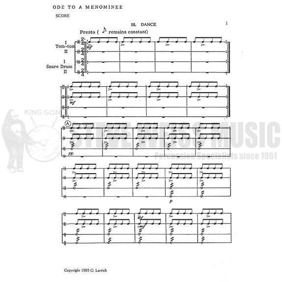 Larrick-Ode to a Menominee