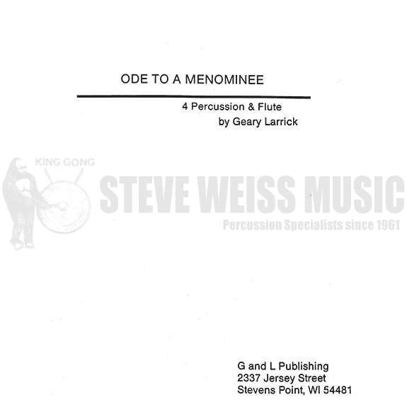 Larrick-Ode to a Menominee