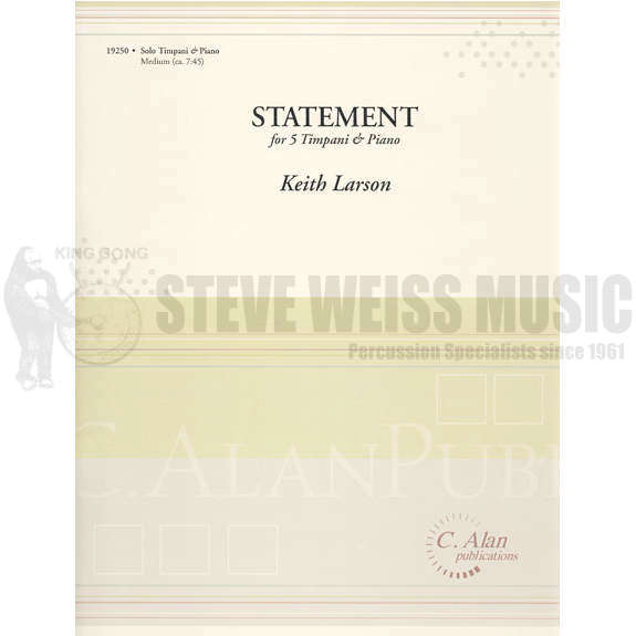 Larson-Statement for Five Timpani and Piano (new version) (SP)-5T/PN