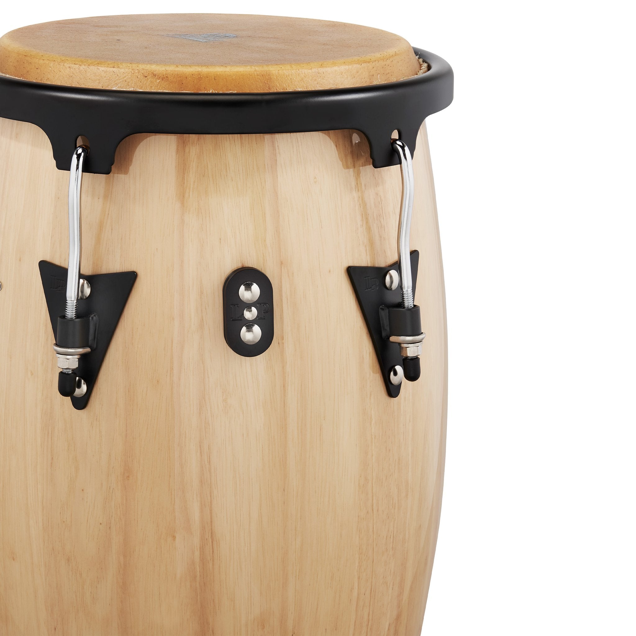 LP Aspire Wood Conga Set with Stand - 11" & 12" - Natural Wood - Image 3