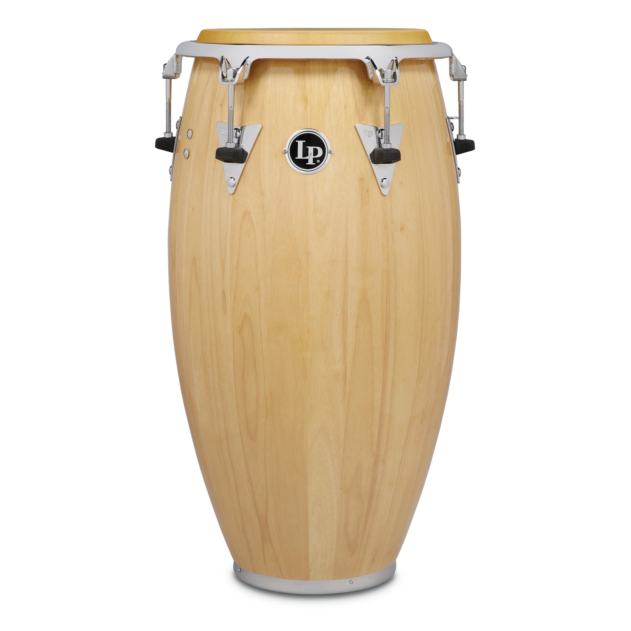 LP Classic Top-Tuning Wood Conga with Chrome Hardware - 11.75" - Natural - Image 1