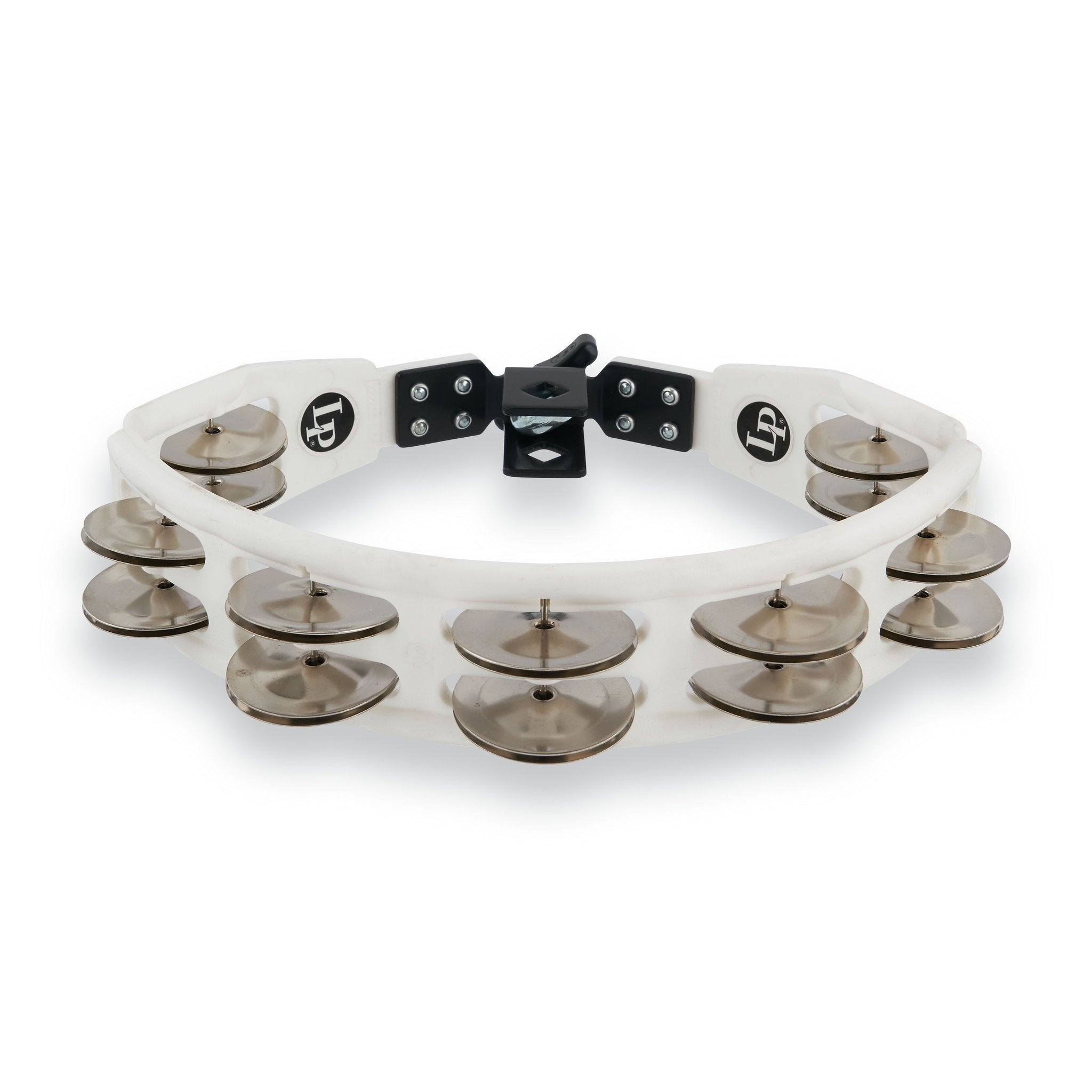 LP Cyclops Tambourine - White W/ Steel Jingles (LP162) - Image 3