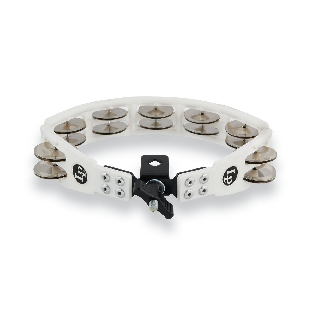 LP Cyclops Tambourine - White W/ Steel Jingles (LP162) - Image 4