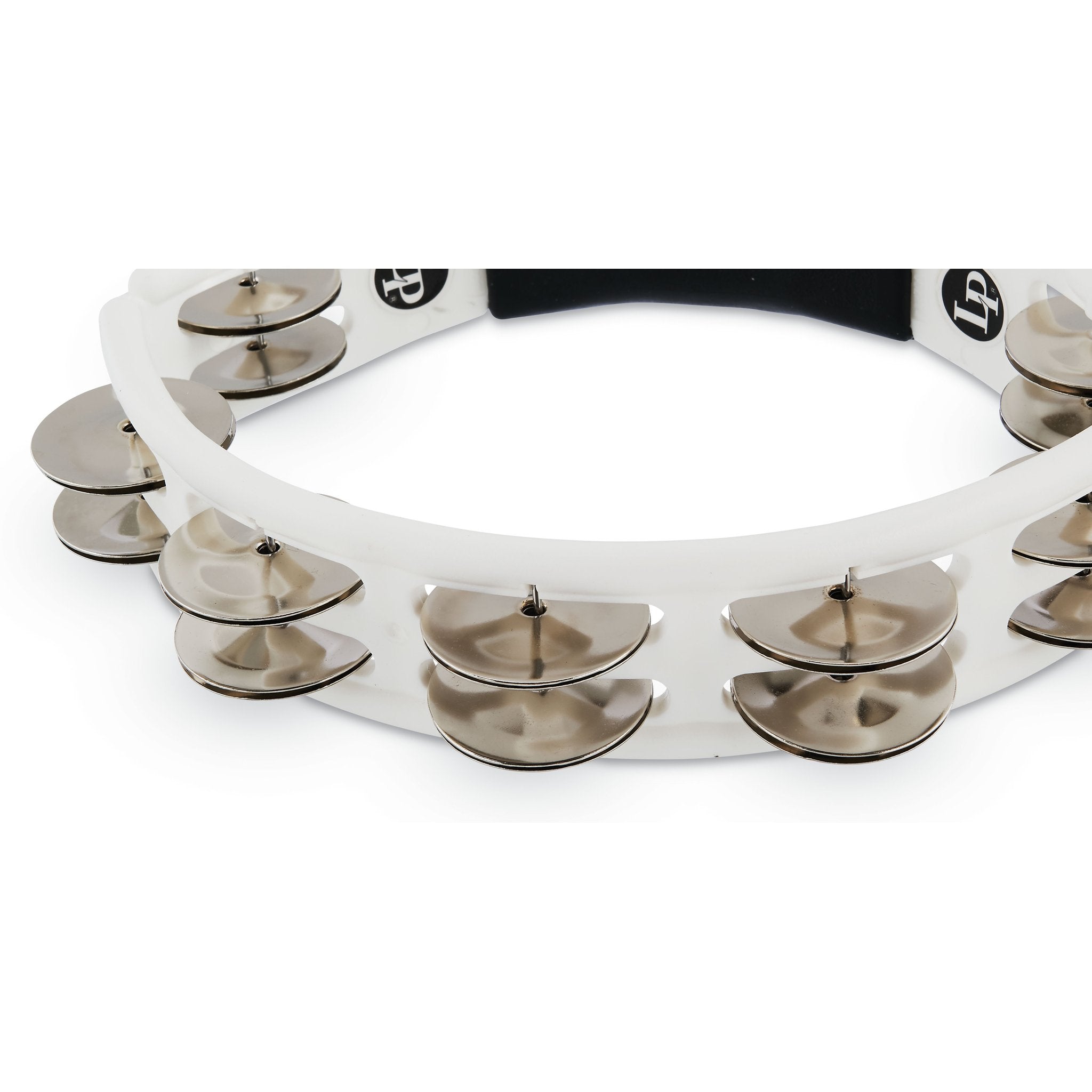 LP Cyclops Tambourine - White W/ Steel Jingles (LP162) - Image 5