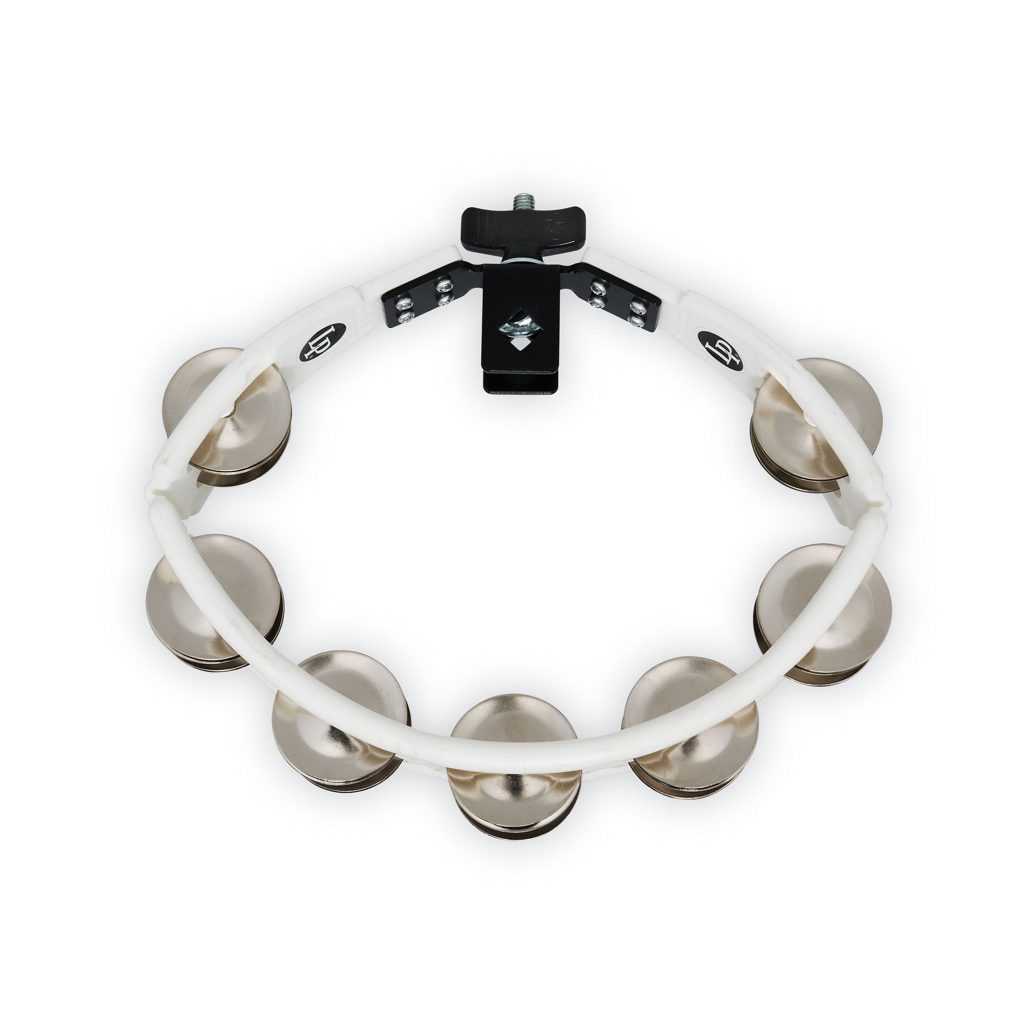 LP Cyclops Tambourine - White W/ Steel Jingles (LP162) - Image 6
