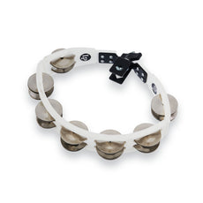 LP Cyclops Tambourine - White W/ Steel Jingles (LP162) - Image 1