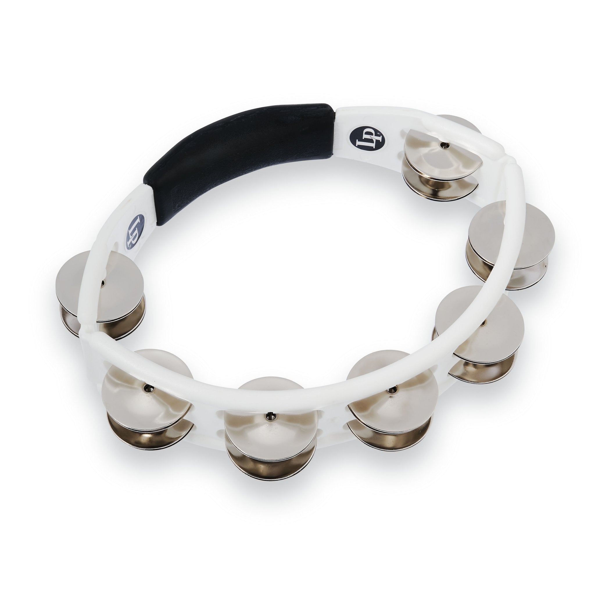 LP Cyclops Tambourine - White With Steel Jingles (LP152) - Image 2