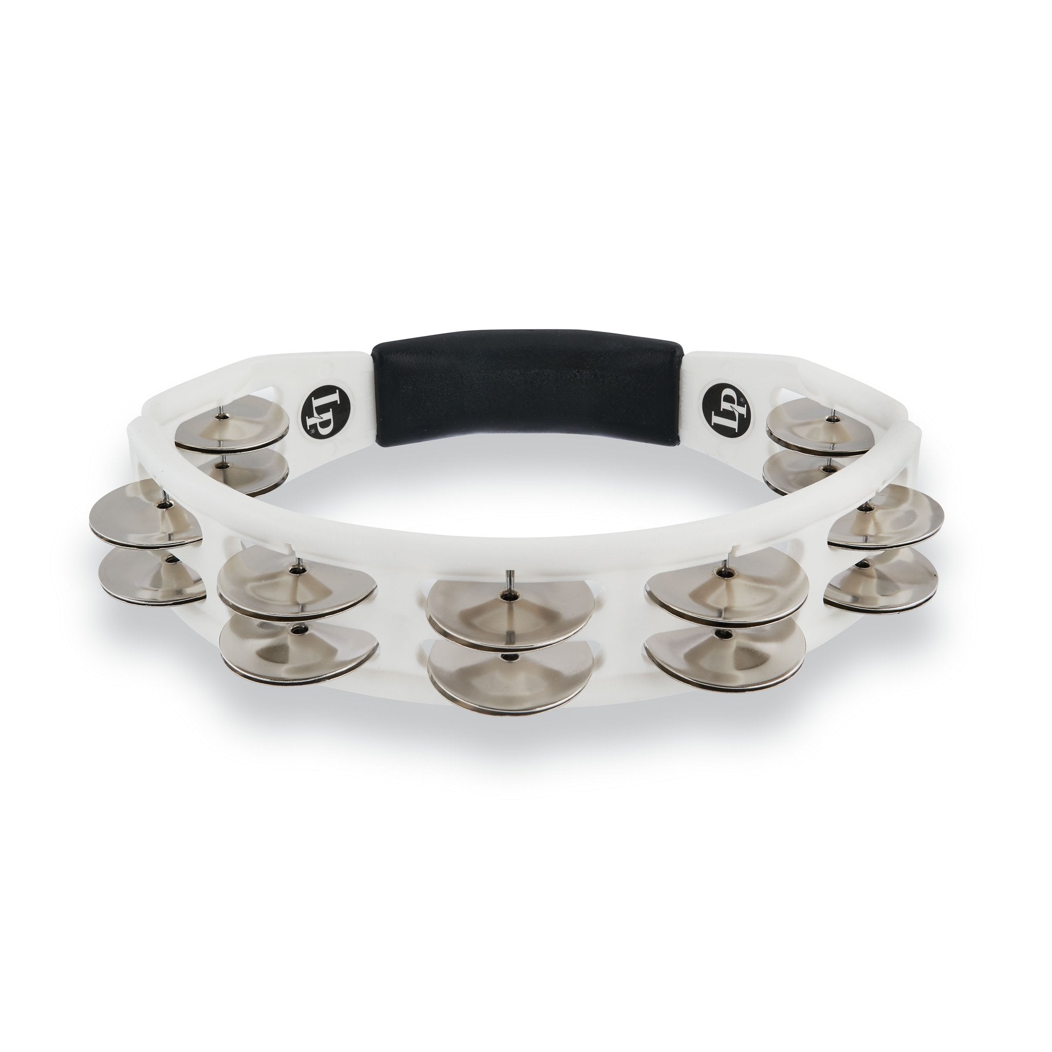 LP Cyclops Tambourine - White With Steel Jingles (LP152) - Image 3