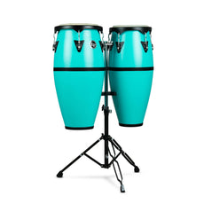 LP Discovery Conga Set with Stand - Sea Foam Finish - Image 1