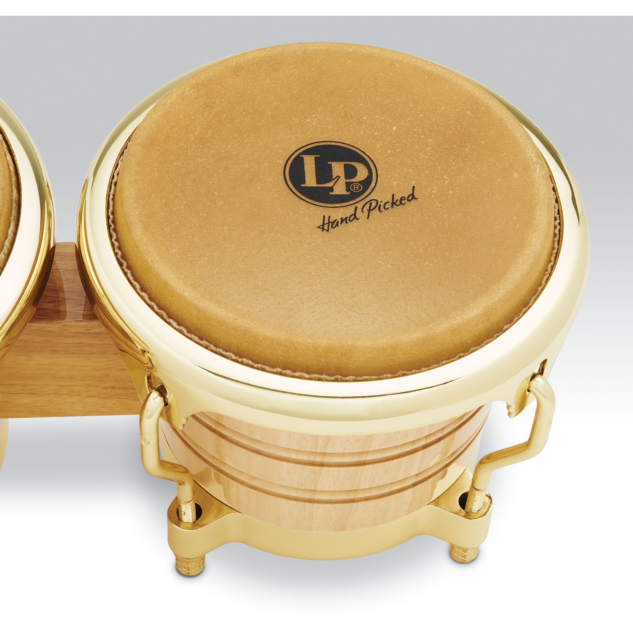 LP Generation II Bongos with Comfort Curve Rims - Natural with Gold Hardware - Image 3