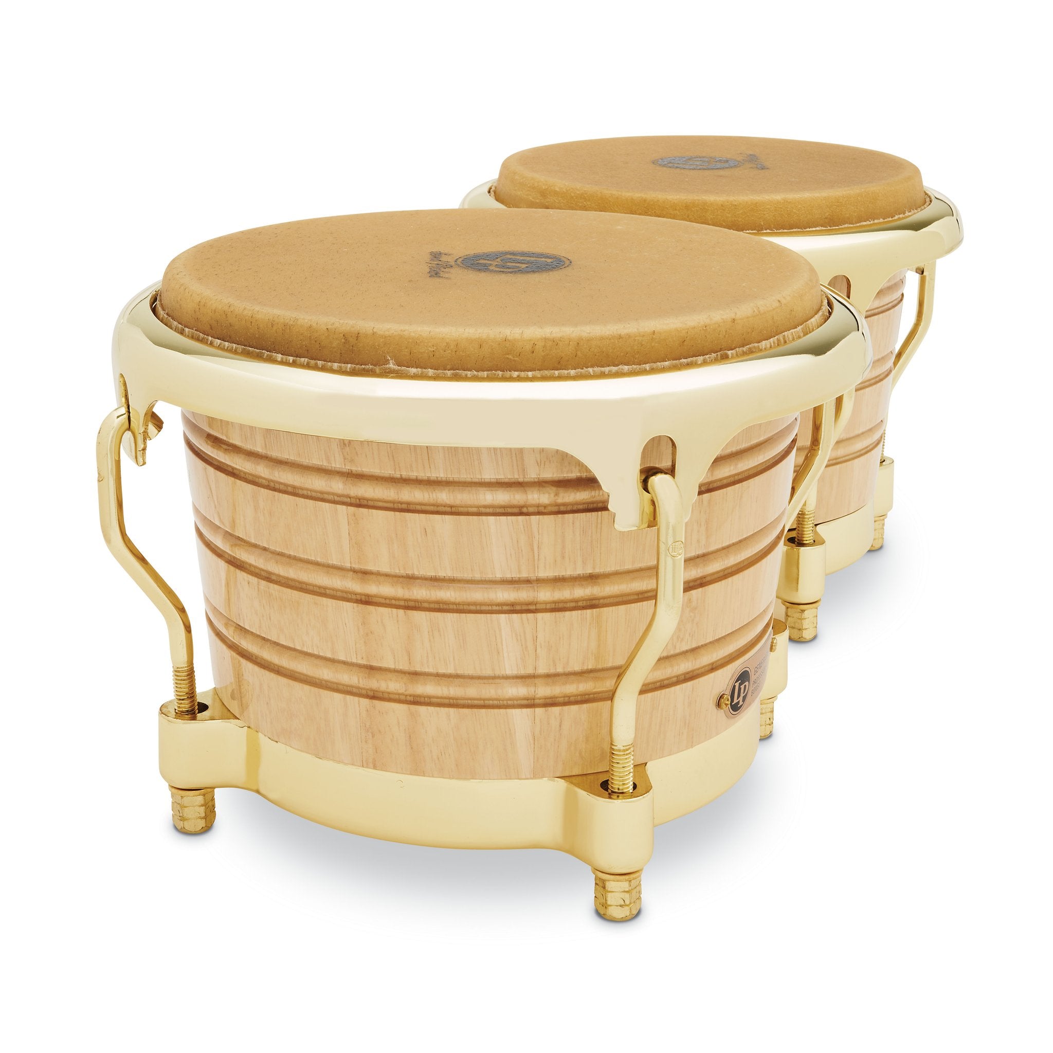 LP Generation II Bongos with Comfort Curve Rims - Natural with Gold Hardware - Image 5