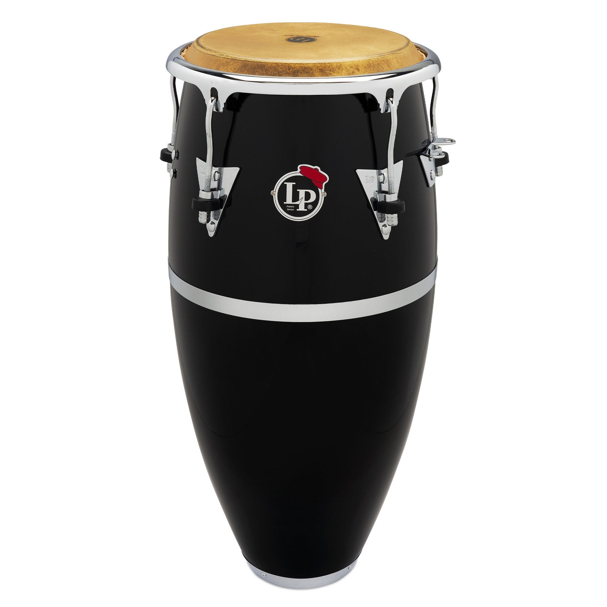 LP Patato Fiberglass Quinto - 11" - Black with Chrome Hardware - Image 2