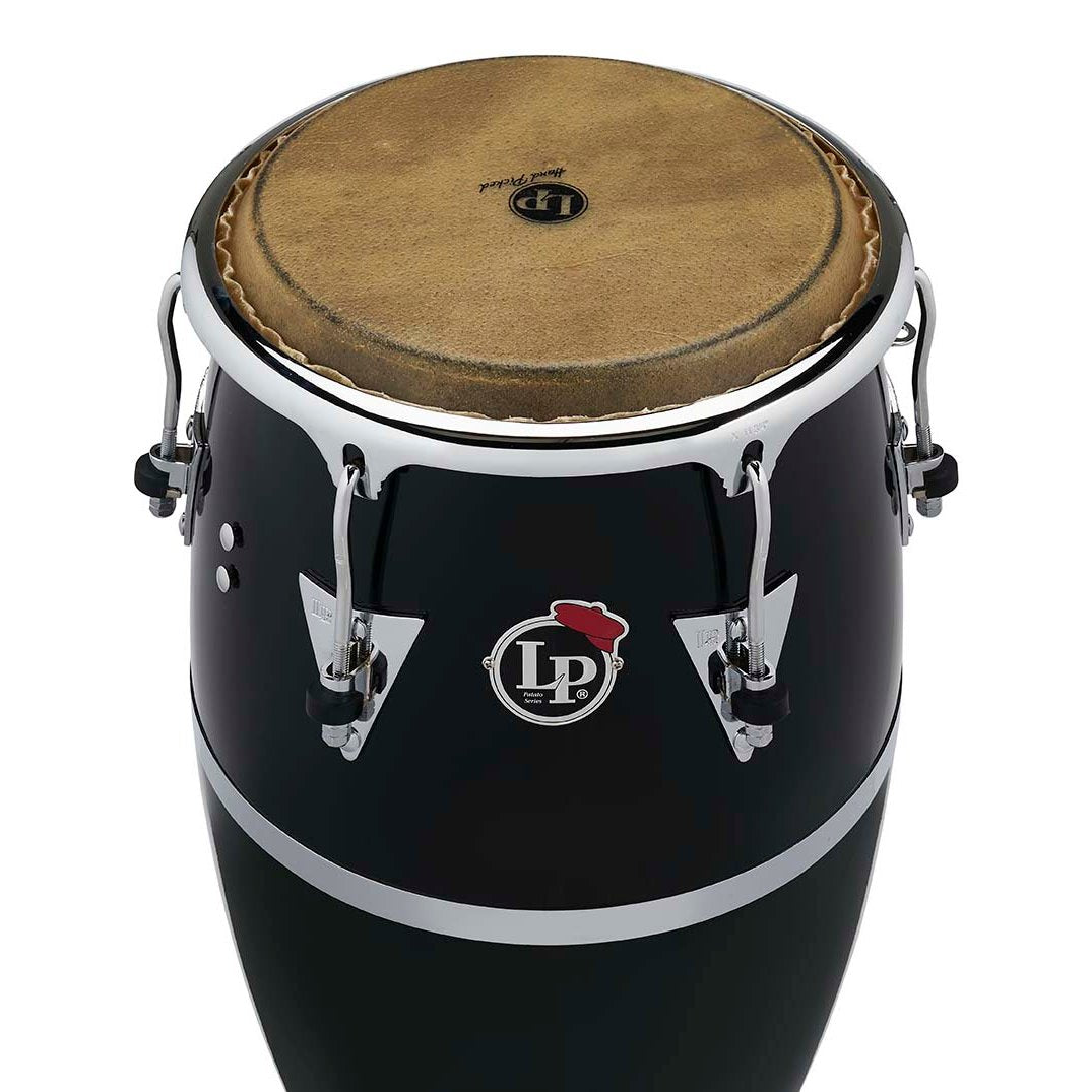 LP Patato Fiberglass Tumba - 12.5" - Black with Chrome Hardware - Image 6