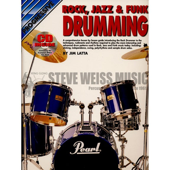 Latta-Progressive Rock, Jazz & Funk Drumming (book & CD)