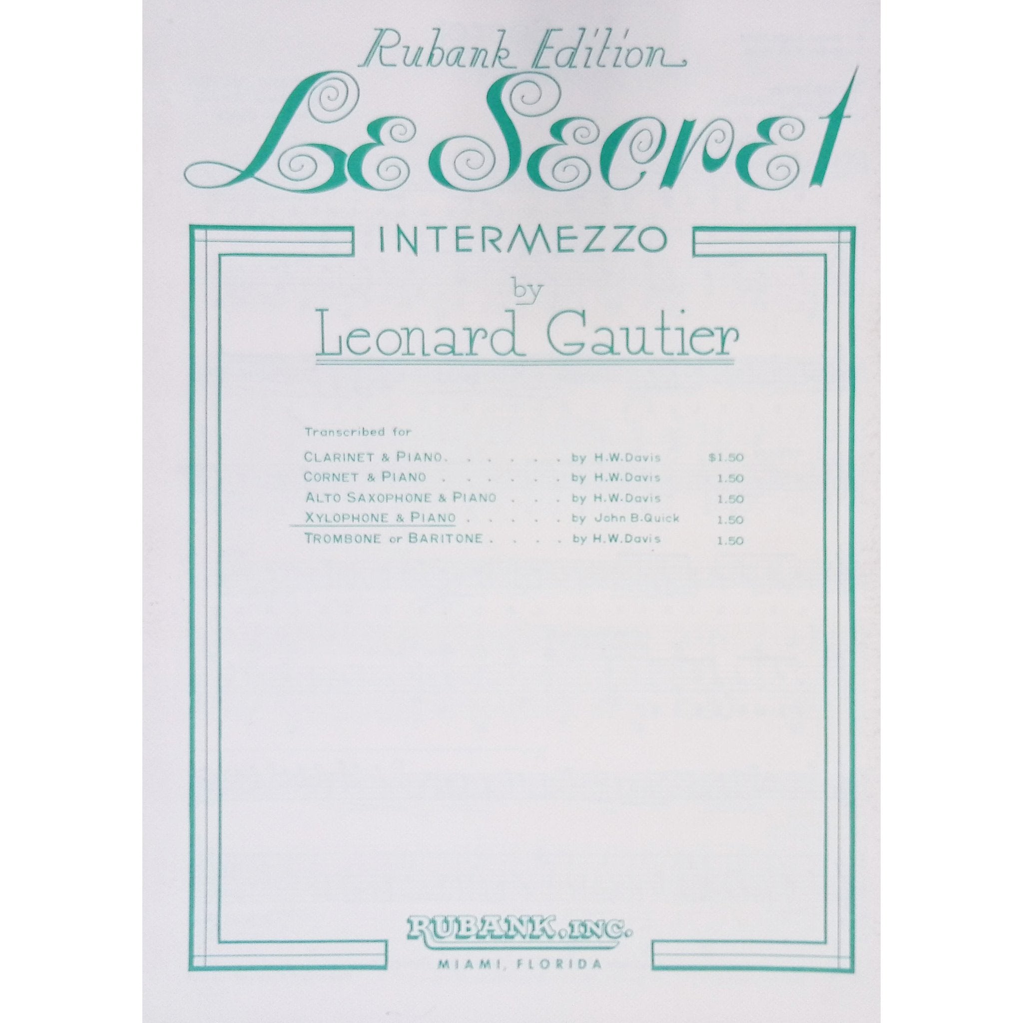 Le Secret-by Leonard Gautier