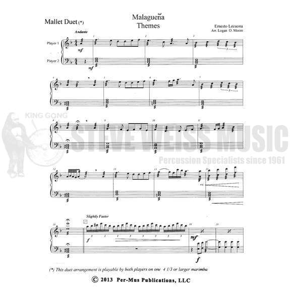 Lecuona-Malaguena Themes arr. Moore (SP)-2 mall. inst.