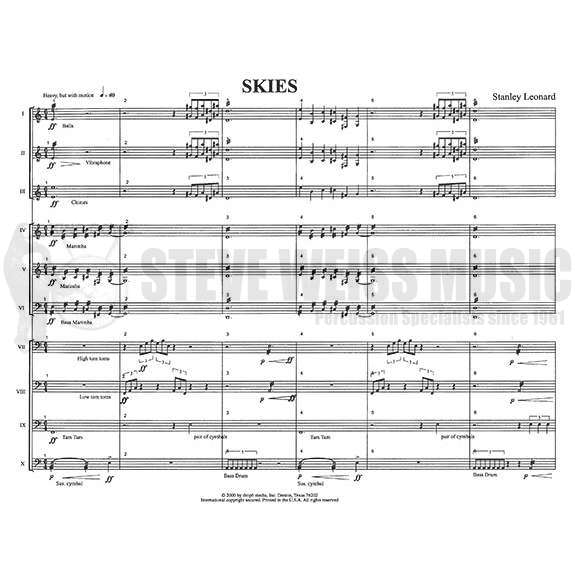 Leonard-Skies (SP)-B/V/C/Cro./2M/BM/4T/Tuned gongs/P