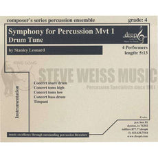 Leonard-Symphony for Percussion mvt. 1: Drum Tune (SP)- 4T/P