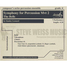 Leonard-Symphony for Percussion mvt. 2: The Bells (SP)-B/ V/C/P