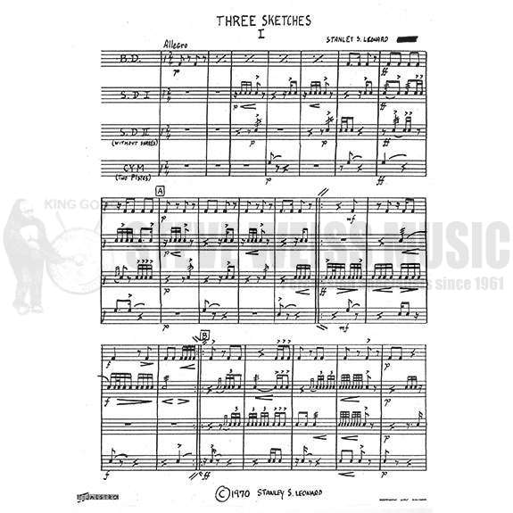 Leonard-Three Sketches(SP)-P/X/B