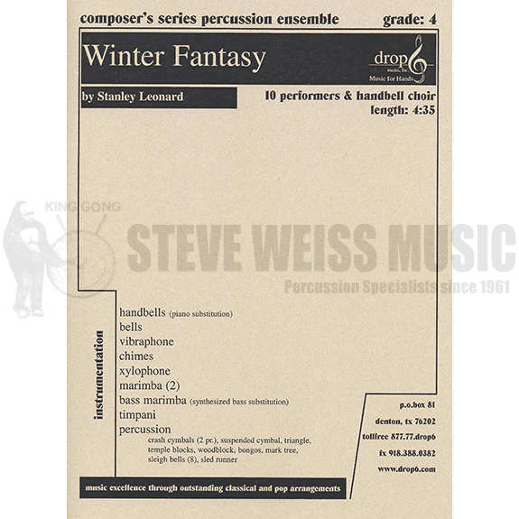 Leonard-Winter Fantasy (SP)-B/V/C/X/2M/BM/4T/P/Handbells or PN