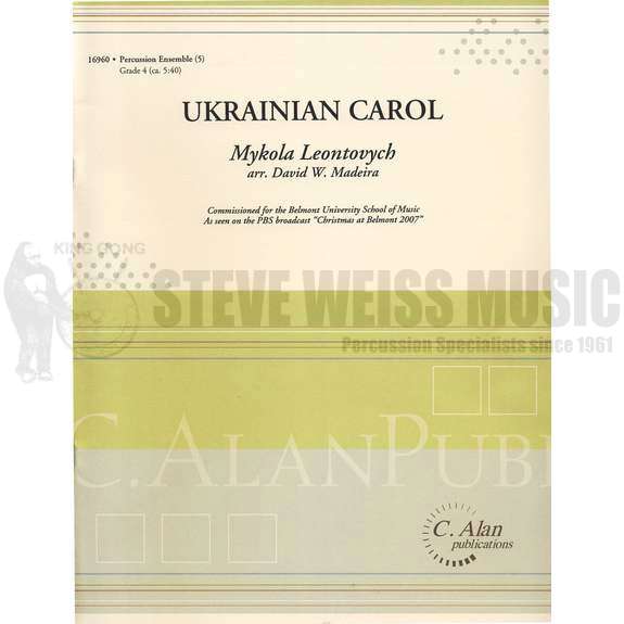 Leontovych-Ukrainian Carol arr. Madeira (SP)-4M/Cro.