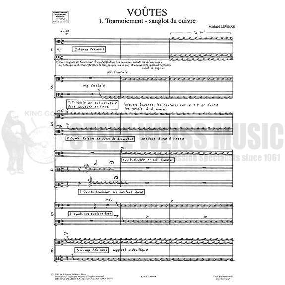 Levinas-Voutes(S)-X/M/Cro/Tuned Gongs/2T/P OS