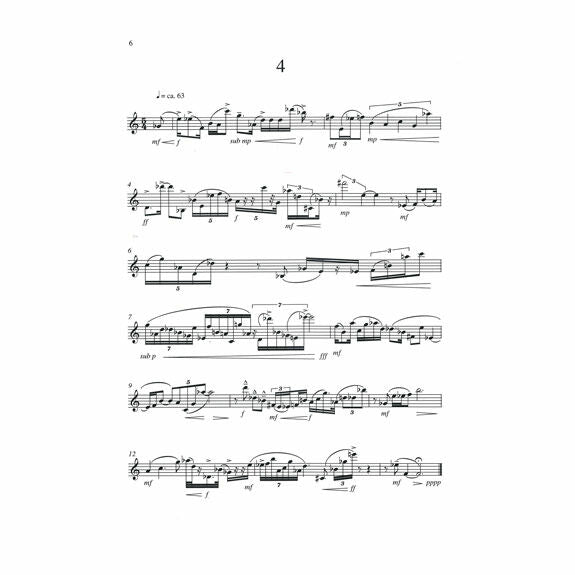 Levine Six Pieces for Xylophone Solo-X