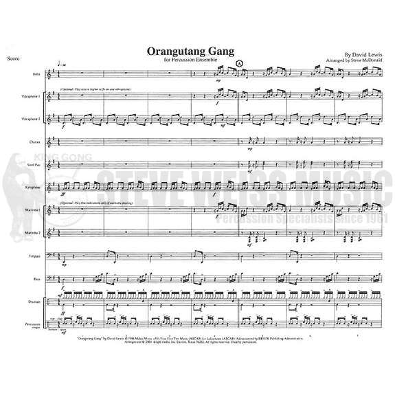 Lewis, D.-Orangutang Gang (SP)-B/V/C/X/M/3T/opt. steel dr./P/BG